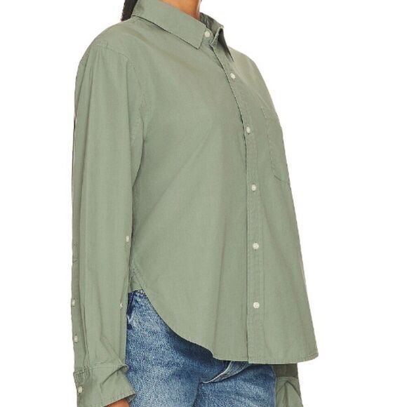 CITIZENS OF HUMANITY SIZE LARGE SAGE NOVA KAYLA SHRUNKEN SHIRT REVOLVE - Picture 3 of 11
